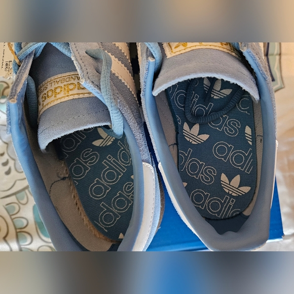 Adidas Handball Spezial Shoes size 7.5 mens US Light Blue NWT - Picture 8 of 11